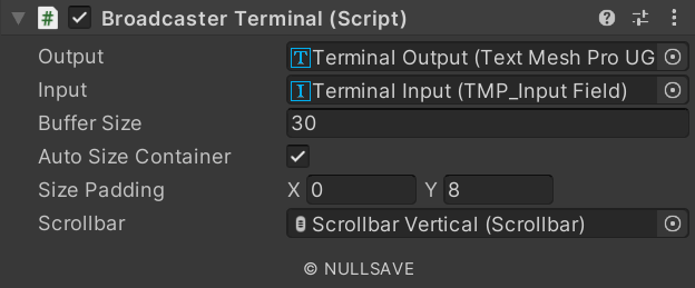 "Broadcaster Terminal"