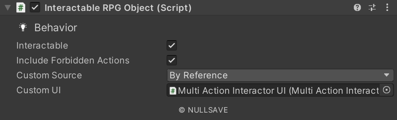 "Interactable RPG Object"