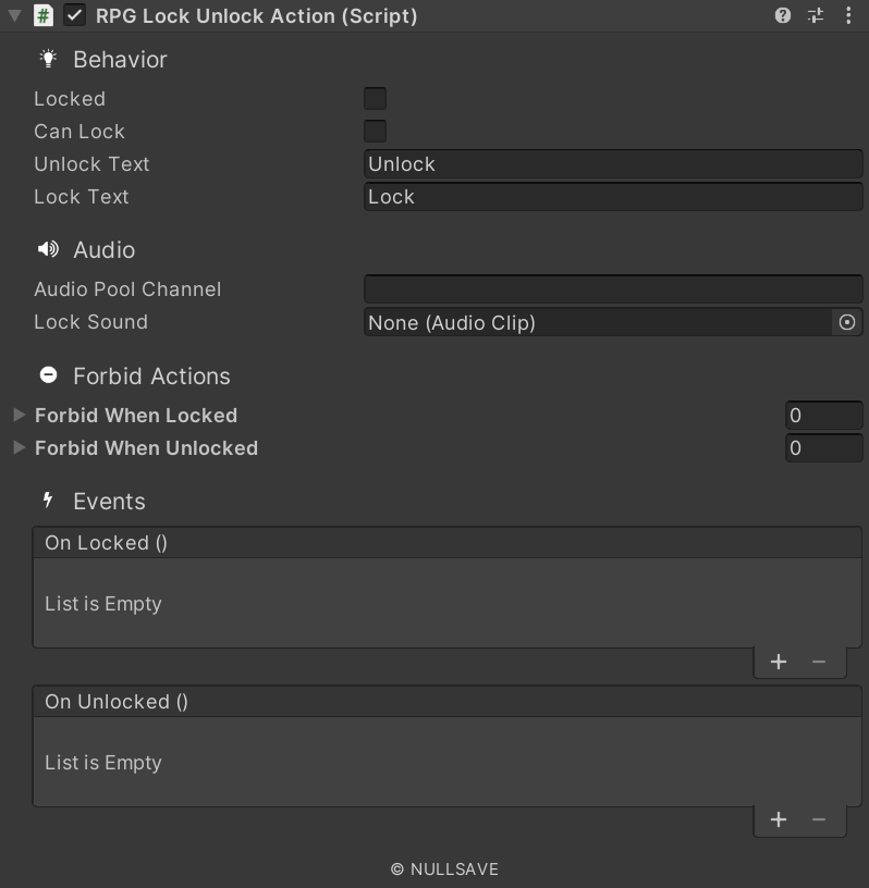 "RPG Lock Unlock Action"