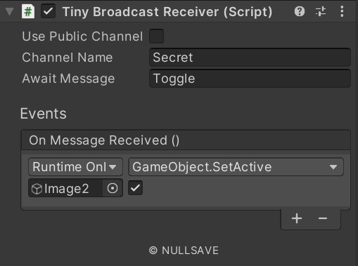 "Tiny Broadcast Receiver"