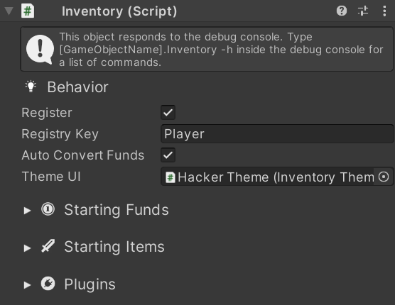 "Inventory"