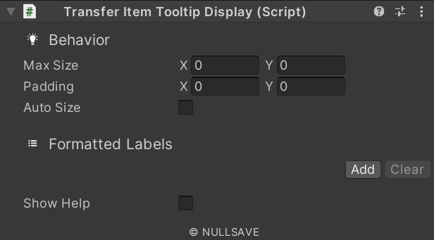 "Transfer Item Tooltip Display"